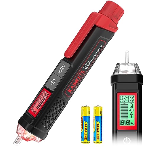 KAIWEETS 検電器 ペン型 12-1000V AC感度調節