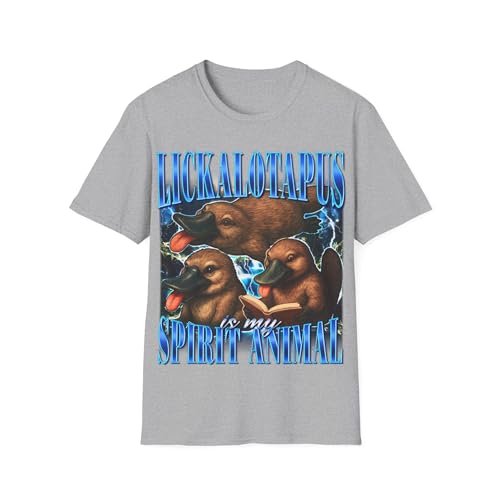 T-shirt graphique Lickalotopus fini les hauts ternes pour ami des animaux