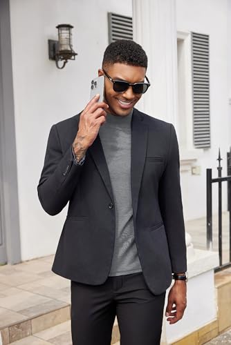 Image of COOFANDY Mens Mock Turtleneck Shirts Casual Premium Cotton Short Sleeve Shirt Basic Half Neck T-Shirts