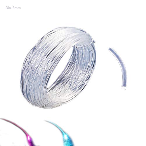 Rayauto 3mm Car Home LED Lighting Decoration Clear Side Glow Fiber Optic Cable
