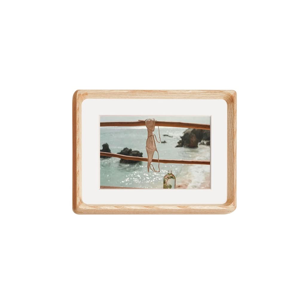 Cadre photo bois 7 pouces stable pour protéger et stabiliser vos photos de table