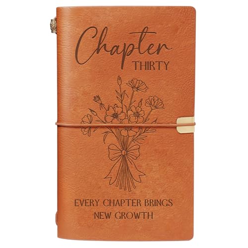 Cadeau anniversaire 30 ans pour femme : carnet de notes en cuir inspirant