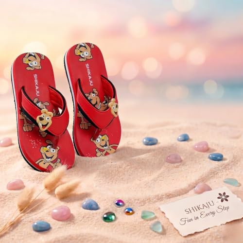 Image of Kids' Flip Flop Slippers, soft and Lightweight sole, Super Flexible, Comfortable & Arch Support, Durable Indoor and Outdoor Slippers