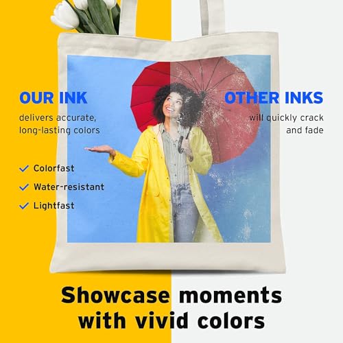 Image of Printers Jack 580ML Sublimation Ink Refilled Bottlescompatible for ET2400 ET2720 ET2760 ET2750 ET4800 ET-2800 ET-2803 ET-2850 Inkjet Printers Heat Press Transfer on Mugs T-Shirts