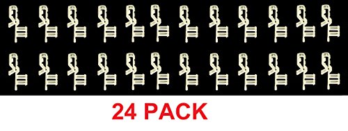 Jsp Manufacturing Multi Pack Of Hidden Valance Clips Faux And Real Wood Window Blinds 2" Short Style (24) #TOP1