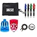 Golf-EZ Golf Ball Marker Line Drawing Alignment Putting Tool Kit with Marker Set and Carry Case (Blue/Red)
