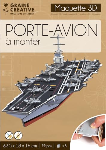 Puzzle 3D maquette - Porte Avion - 63,5 x 18 x 16 cm