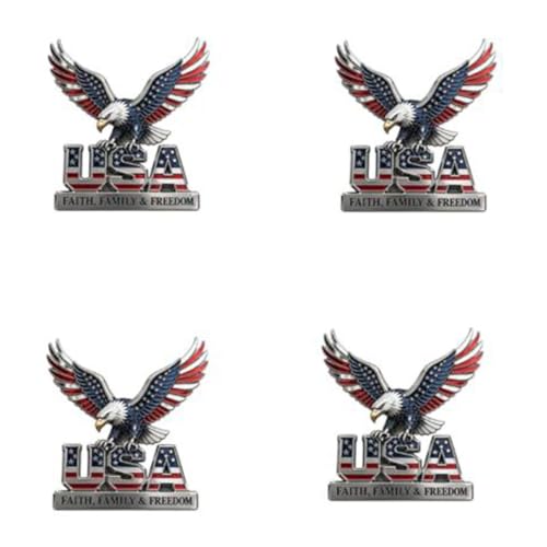 Emblema de metal resistente para sustituir insignias desgastadas con estilo rojo 2