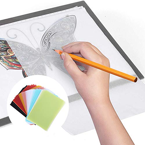 Topincn 100 Folhas de Papel Vegetal, Papel Vegetal para Artistas, Papel Vegetal, Papel de Transferên