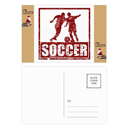 Cartes postales footballeur rouge par 20 pour remerciement sportif