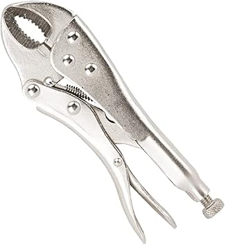 Edward Tool Curved Jaw Locking Pliers - Vulcan Forged Carbon Steel Vise Grips - Hardened Milled Jaws for Maximum Grip - Built in Wire Cutter - Classic Trigger Release 1, 5"