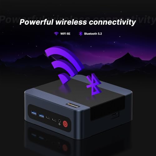 Image of BOSGAME M4 Neo Mini PC with AMD Ryzen 7 7840HS, 64GB DDR5 2TB PCle SSD, 4K Triple Display, USB4.0, Oculink, Dual 2.5G LAN, Wi-Fi 6E /BT5.2, Mini Desktop Computer for Gaming /Office /Home