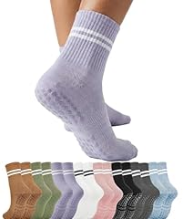 5 Pairs - Black + White + Light Pink + Light Purple + Dark Gray