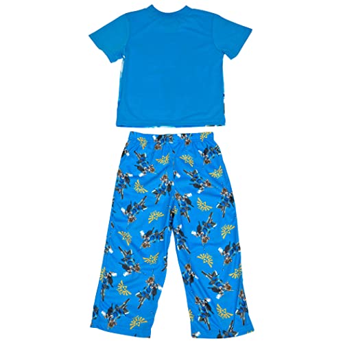 AME INTL Sleepwear Boys\' Legend of Zelda Breath of The Wild Link Pajamas (6) Blue, NE266BSL6 - Thumbnail 2