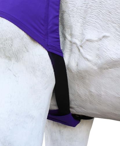 Image of M Horse Comfort Stretch Neck Hood Purple 521MW04PR