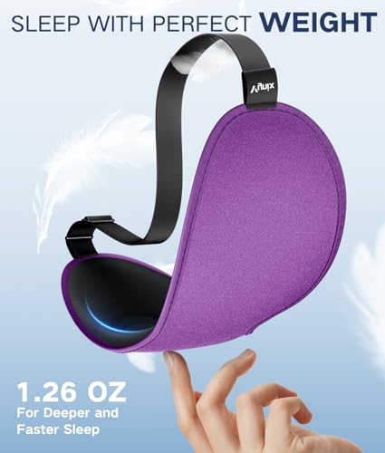 Vynix Sleep Mask for Women Men - Eye Masks for Side Sleepers, 3D Contoured Night Blindfold 100% Blockout Pressure-Free, Soft Lightweight Breathable Eye Cover Shade Sleeping for Airplane, Travel, Nap — view 4