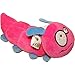 goDog Bugs Caterpillar with Chew Guard Technology Plush Squeaker Dog Toy, Pink, Small