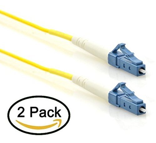 LC to LC Simplex Fiber Patch Cable 2-PACK 9/125 OS2 Single mode SMF 3ft 1M