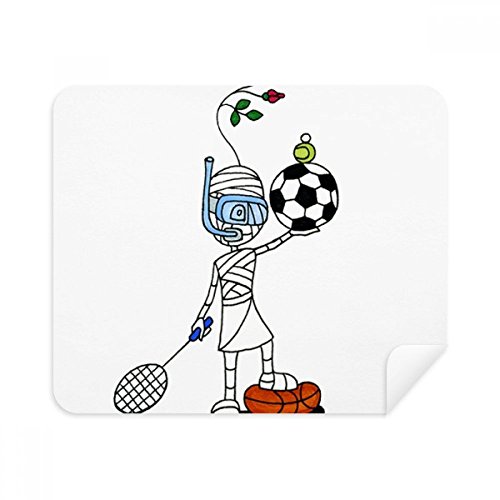 Sports Mummy Horus Soccor Balls Cleaning Cloth Screen Cleaner 2pcs Suede Fabric