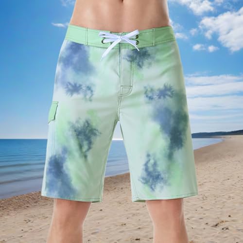 Men's Swimwear Beach Short Bathing Suits with Mesh Lining and Pocket