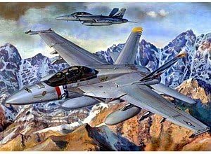 Trumpeter F/A-18F Super Hornet 1/32 Scale Model Kit (761 Pieces, Age 14+, Not Foldable)