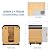 Backyard Discovery Lennon 2-4 Person Traditional Cedar Outdoor Cube Sauna with Electric Sauna Heater, Glass Door, Sauna Rocks, Dry Heat, Steam Sauna, LED Lights, Wi-Fi Control, Sauna Accessories