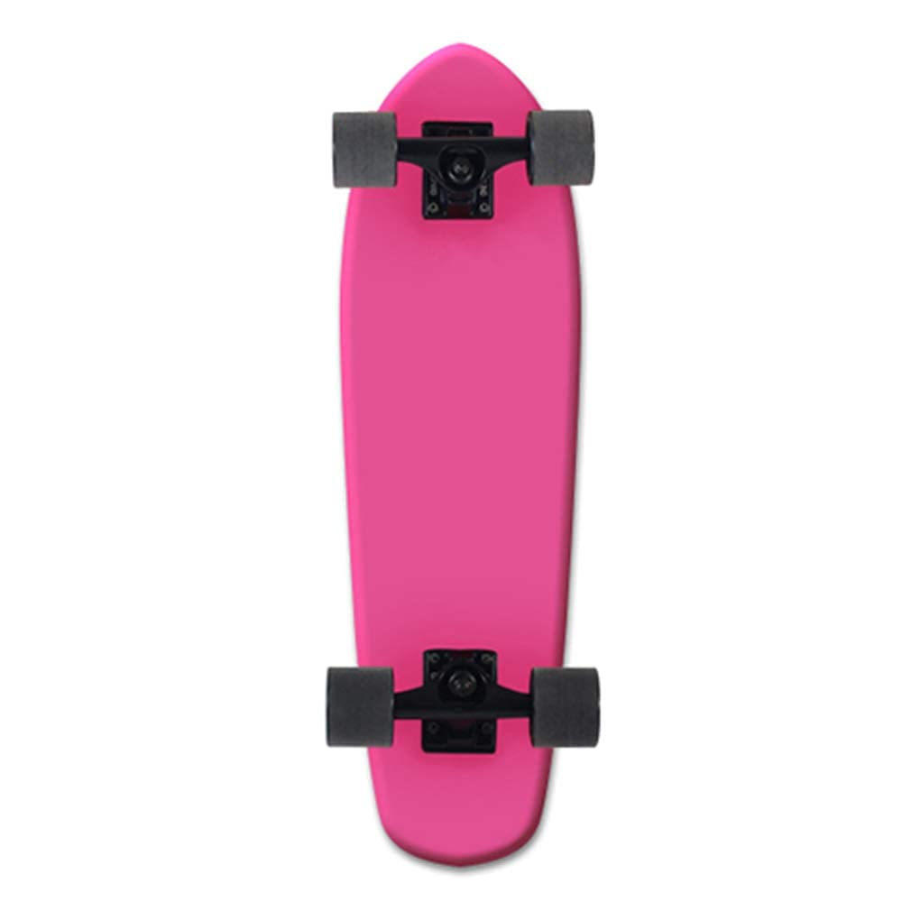 27 Inch Mini Cruiser Skateboard PU Wheels Complete Retro Skateboards for Kids Boys Girls Youths and Beginners as