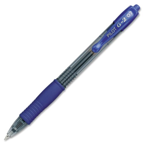 Pilot G2 bolígrafo gel punta fina azul miniatura 3