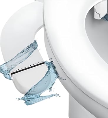 Angora Bidet Attachment for Toilet – Non-Electric Cold Water Bidet with Adjustable Pressure, Self-Cleaning Nozzle, Front & Rear Wash, Universal Fit, Easy Install, White