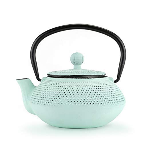Pinky Up Miko Light Cast Iron Teapot, Blue