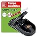 SWISSINNO Trampas para Ratas SuperCat – Ratoneras Grandes Reutilizable con Cebo de Cacahuete – Uso Interior Exterior – Potente e higiénica Lista Usar – 1 Trampa + 2 Jeringas de Cebo