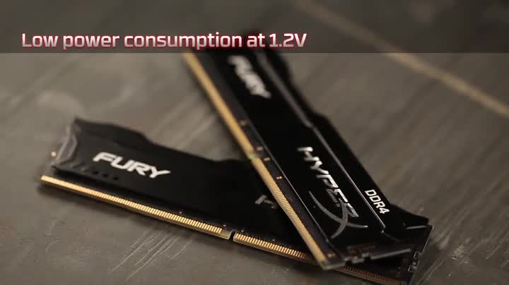 HyperX FURY DDR4 16 GB (Kit 4x4 GB), 2400 MHz CL15 DIMM XMP