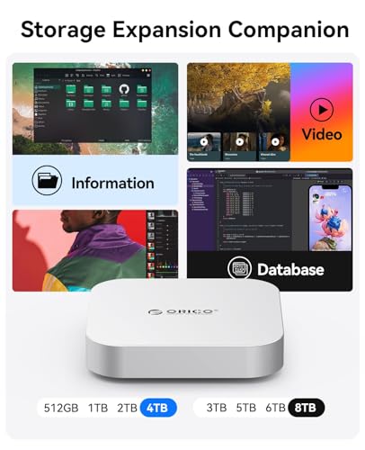 Image of ORICO MiniMate Pro 4TB External SSD Compatibility with Mac mini M4, 40Gbps High Speed Trasmission, Portable Solid State Drive, M4Pro (4TB)