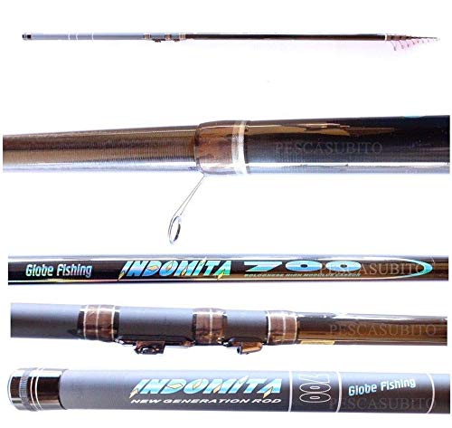 Canna Indomita 6Mt da Pesca Bolognese in Carbonio Mare Lago Fiume Scogliera