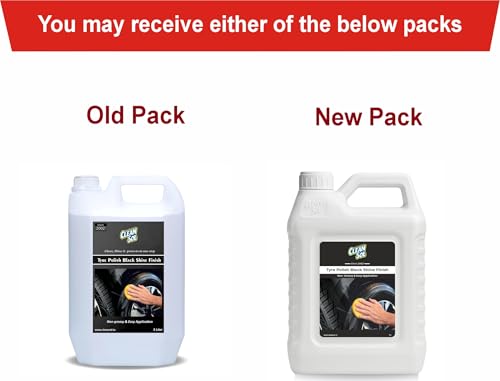 Image of Cleansol Tyre Polish Liquid for Car, Bike, Scooter & All Vehicles | High Gloss Black Shine Spray | Long-Lasting Water-Resistant Formula | 5 litre