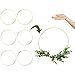 Sntieecr 6 Pack 12 Inch Large Metal Floral Hoop Wreath Macrame Gold Hoop Rings for DIY Wedding Christmas Wreath Decor, Dream Catcher and Macrame Wall Hanging Crafts