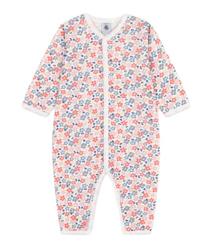 Pequeño Barco Pijamas Bebé Algodón sin Pies Impreso A0e6a05 Ropa de Noche Bebé Niña (Juego de 1), Blanco Multicolor, 3 Mes