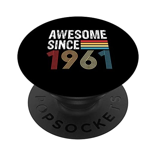Impresionante Desde 1961 Cumpleaños 1961 Vintage 1961 PopSockets PopGrip Intercambiable