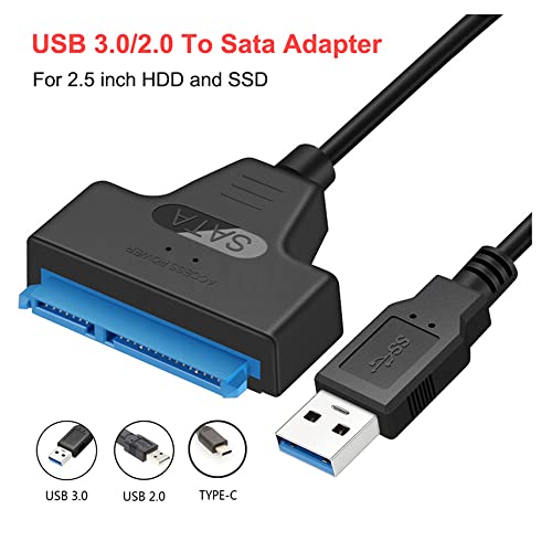 Cable adaptador USB 3.0 a SATA 3 para disco de 2.5 pulg miniatura 5