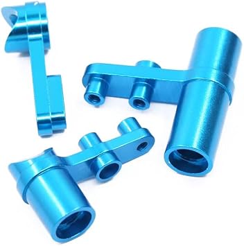 HSP 1/10 Aluminum Alloy Steering Combination Upgrade kit 102040 122040 02075 102057 122057 02025.08425 for 94123 94111 94118 - Color Blue