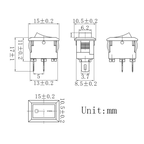 Interrupteur à bascule 2 broches KCD1 pour stopper les pannes électriques de vos modules - 3