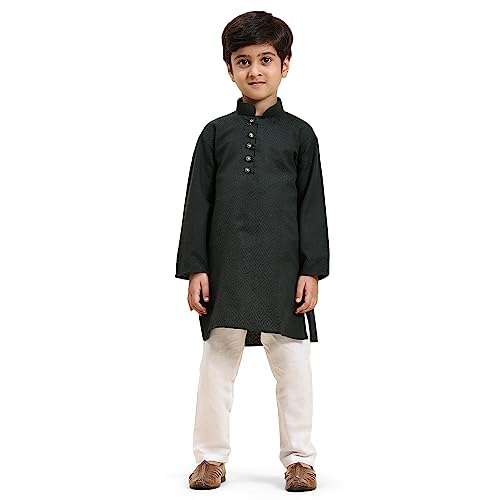 Boys Cotton Floral Kurta set for kids | Indian Ethnic wear | Geometrical Print | Pack of 1 (S-220)