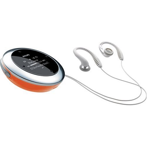 Philips PSA232 Active Range Sport MP3 Player with FM Tuner (Silver/Orange)