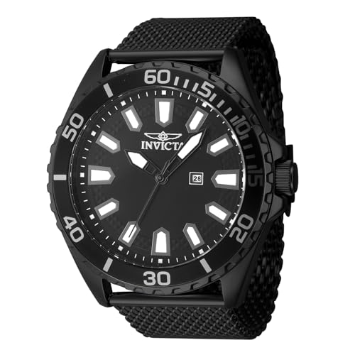 Invicta Homme montre quartz analogique anti-rayure en acier durable 46903