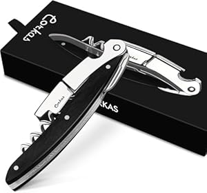 CORKAS Kellnermesser Profi Weinöffner mit Folienschneider