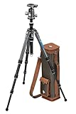 Colonna reversibile Gitzo GK2380VQR Kit Vintage Serie 2 Comprensivo di Treppiedi, Testa e Borsa, Nero/Antracite