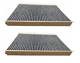 Veyronix CF10436 Cabin Air Filter (Pack of 2) Compatible With 2007-2009 Dodge 2500 3500 V6 3.0L,