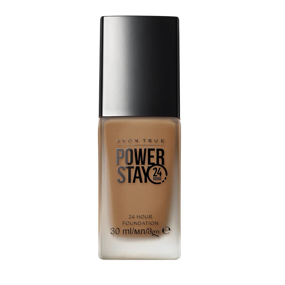 Avon Power Stay 24-Hour Foundation Light Tan, Lasting Comfortable Coverage That Won't Fade Or Smudge, 30ml