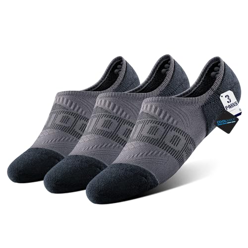 Image of BRISIRA Bamboo Viscose Coolmax Running Golf No Show Socks Women Compression Moisture Wicking Performance Low Cut Tab Athletic