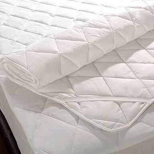 Image of Rajasthan Crafts Microfiber Gen 2 Thread Works Single Bed Quilted Mattress Protector (36 inch x 78 inch, White)